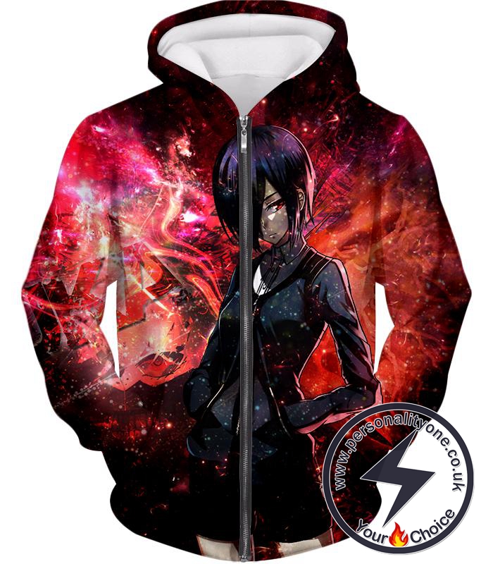 Tokyo Ghoul Cute Ghoul Touka Kirishima Winged Kagune Zip Up Hoodie